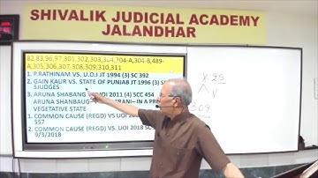 Lecture by Mr. R L Chohan Retd. Judge on “Suicide/Euthanasia”