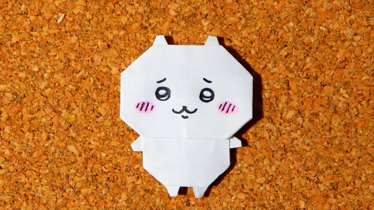 【ちいかわ 折り紙】1枚で作れる｜カワイイ キャラ 折り方