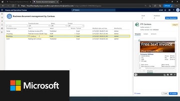 Create a new business document using Business document management