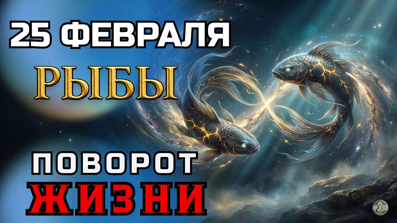 РЫБЫ :ГОТОВЬСЯ К РЕЗКОМУ ПОВОРОТУ.Жизнь двигается в лучшую сторону. Гороскоп.Поворот Жизни 25Февраля