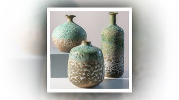 Bình gốm men Atlantis trang trí nghệ thuật LM7796