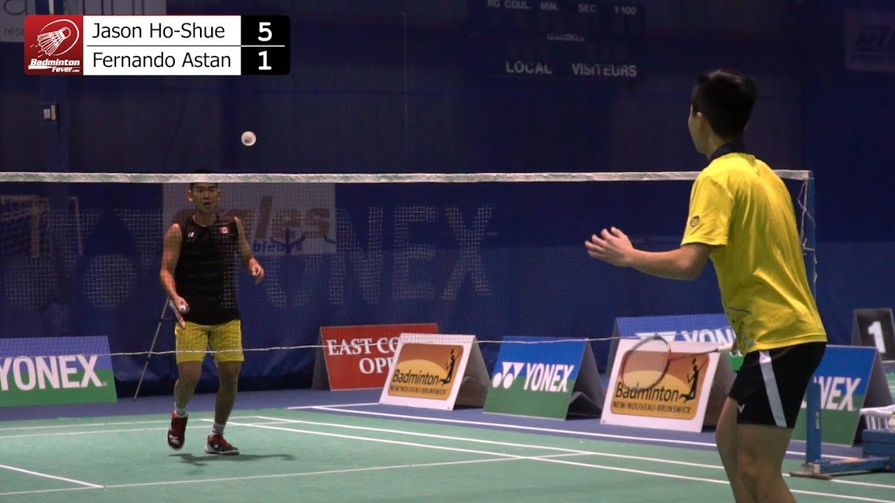 Badminton MS Finals - East Coast Open 2018 - Jason Ho-Shue vs Fernando Astan