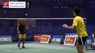 Badminton MS Finals  East Coast Open 2018  Jason HoShue vs Fernando Astan