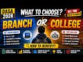 Branch vs College in DASA 2026 | Biggest Confusion Solved!
