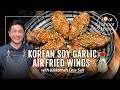 Crispy soy garlic korean fried chicken wings recipe  with kikkoman less salt