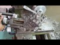 Chế tự động bàn dao máy tiện cơ dớt đế nhôm nồi tay ga //Automatic processing of lathe table