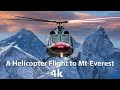 A helicopter flight to mount everest ebc worlds most dangerous airport  lukla