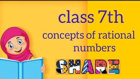 Rational numbers concept/class 7th /learning maths with faiza