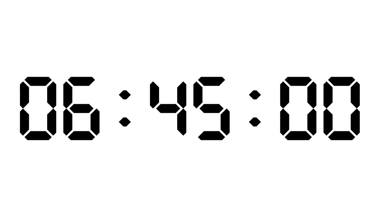 6 Hour 45 Minutes Timer | White Screen With Silent Focus | NX