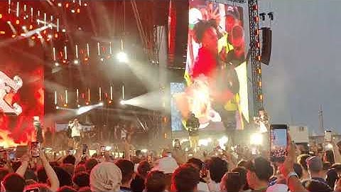 ISHOWSPEED jumps into the crowd on Rolling Loud Portugal 2023 #ishowspeed #shorts #portugal