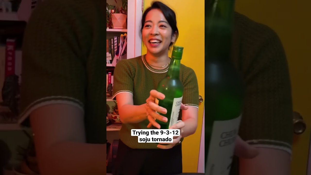 Trying The 9 3 12 Soju Tornado Korean Drink Shorts28