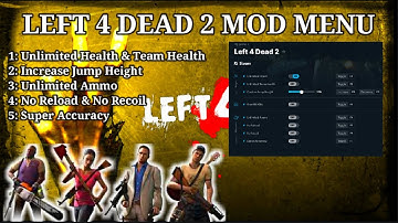 Left 4 Dead 2 Mod Menu | Cheat Menu | NO VIRUS WORKING WEMOD 100%