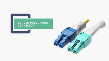 LC Uniboot Fiber Optic Connector with Push-pull Tab