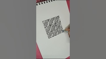 Draw with me an easy zentangle patterns 😯🍁🌸🌷#art#drawing#zentangle#satisfying#diy#craft#shortsvideo