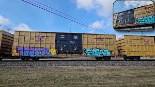 NS 334 with a long string of TBOX's caught at Blaha 20 on 2/19/2024