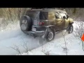 FJ Cruiser getting out of deep snow