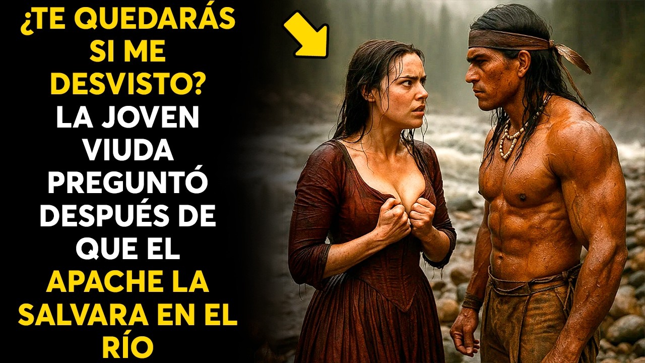 ¿TE QUEDARÁS SI ME DESVISTO? LA JOVEN VIUDA PREGUNTÓ DESPUÉS DE QUE EL APACHE LA SALVARA EN EL RÍO