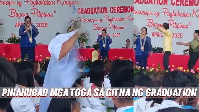 School Principal sa Antique PINAHUBAD Mga Toga ng Mga Estudyante sa Gitna ng GRADUATION Ceremony!