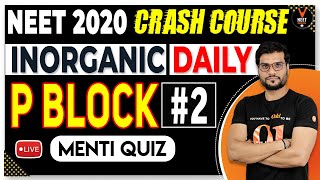 P block MCQ #2| Inorganic Chemistry | Crash Course NEET 2023 Preparation | NEET Chemistry|Arvind sir