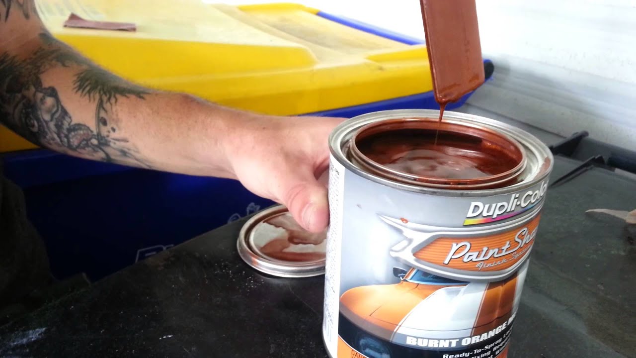 Duplicolor Paintshop Car Paint Burnt Orange - YouTube