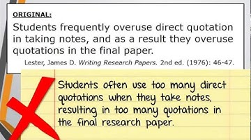 Class Presentation: Paraphrasing Strategies Part 2