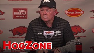 Bobby Petrino recaps Arkansas 45-42 loss to #4 Texas A&M