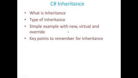 Inheritance in C#