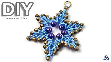 DIY | Macrame SUPER Star Keychain ⭐