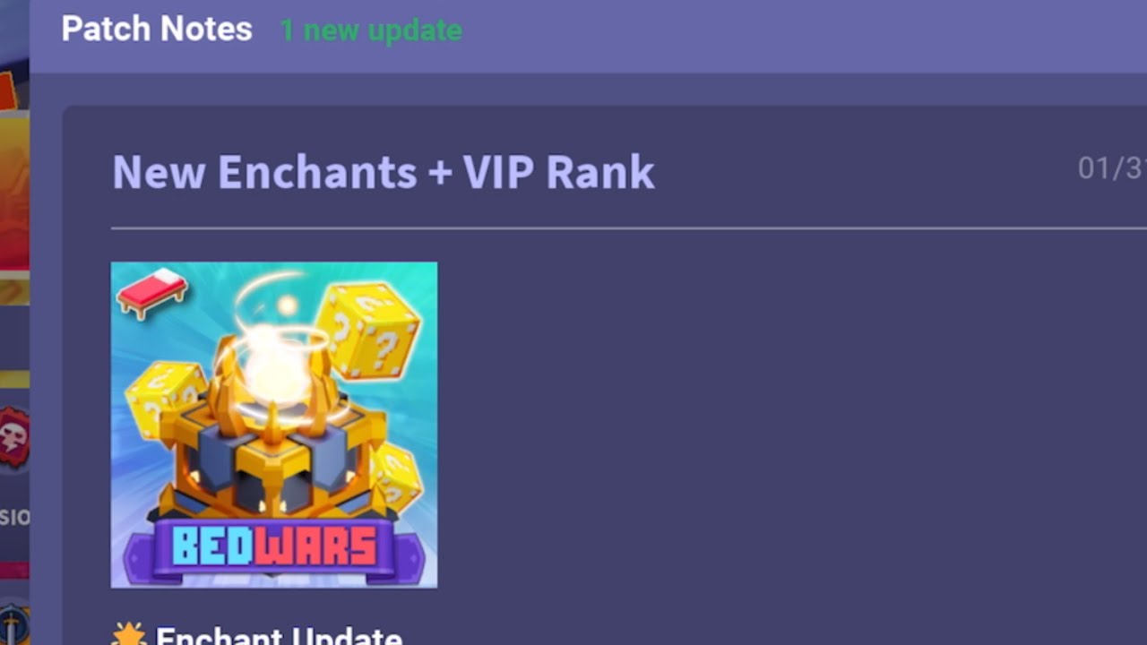 New Enchants + VIP Rank and more Updates in Roblox Bedwars - YouTube