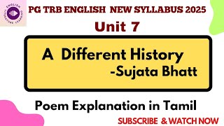 A Different History By Sujata Bhatt Poem Summary In Tamilpg Trb Englishiwepost Colonialism