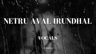 Netru aval irrundhal ( without music ) Vocals | Mariyan |@VocalsOnly-01