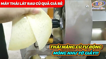 Cắt lát măng củ chỉnh dày mỏng với Máy Thái Lát Củ Quả Giá Rẻ| Điện Máy 3G