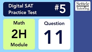 Digital SAT 5, Math Module 2H, Question 11 (xy-plane)