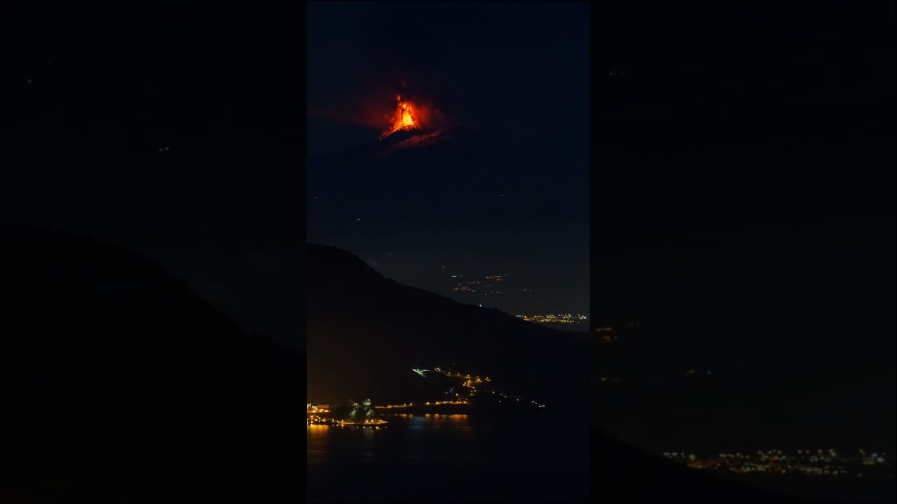 Etna has erupted again: Nature's spectacle 