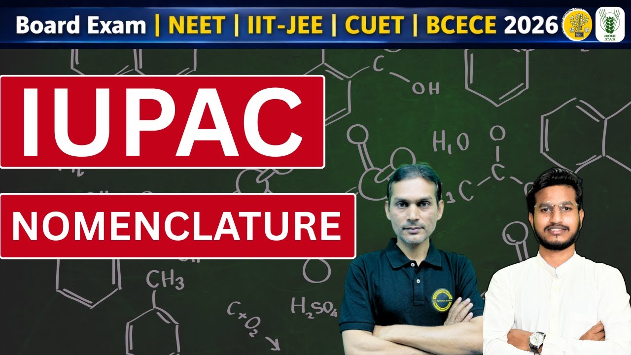 IUPAC NOMENCLATURE🔥 | MCQ Marathon | NEET • CUET • BCECE • Board Exam 2026 || MCQS & PYQs ||