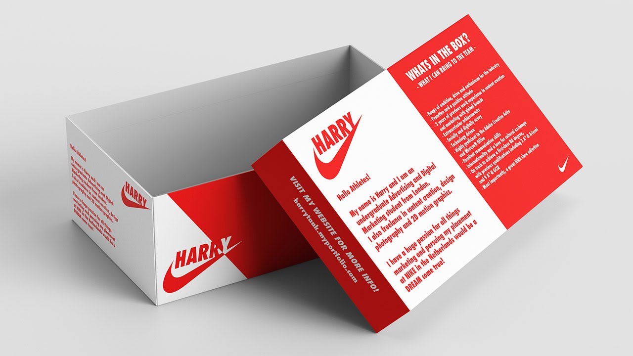 Creative CV for Nike Harry T