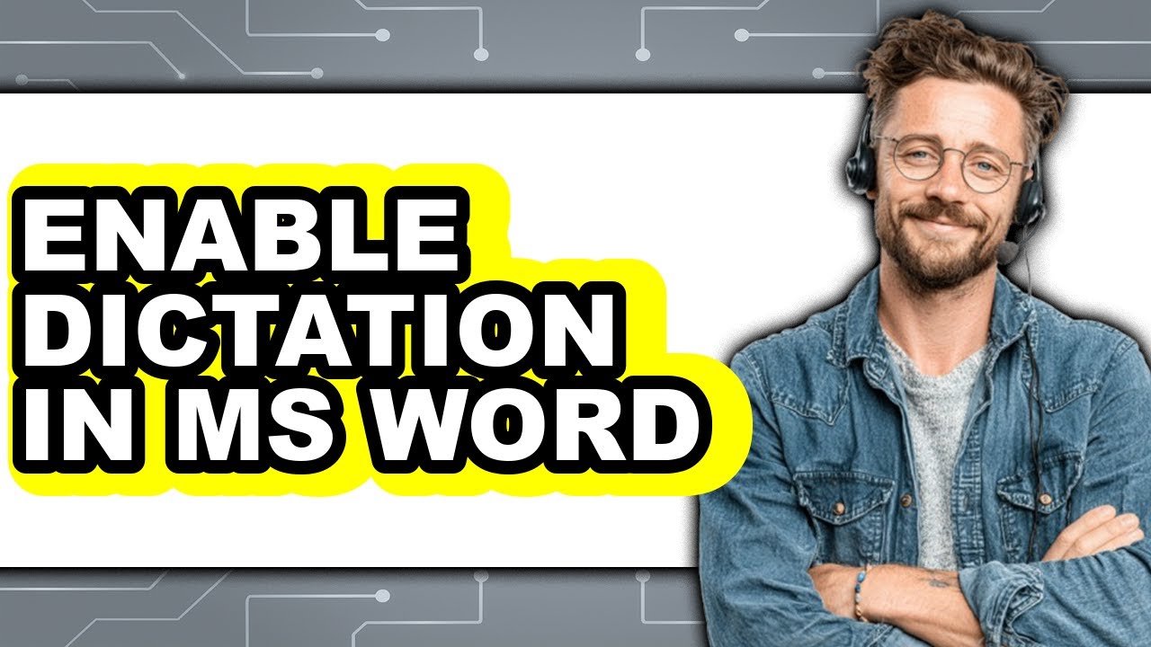 How to Enable Dictation in Ms Word (full Guide)