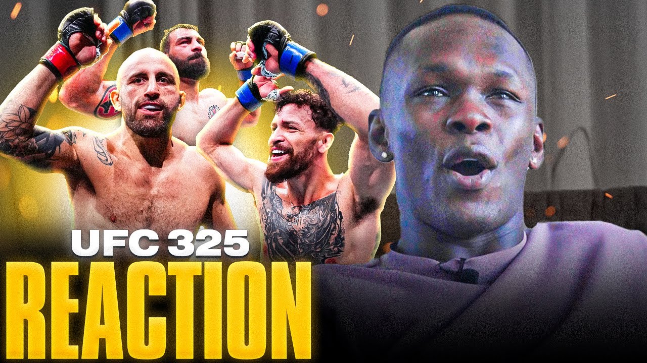Israel Adesanya Reacts To Alex Volkanovski MASTERCLASS Against Diego Lopes at UFC 325