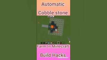 😎Automatic Cobblestone Farm in Minecraft || Minecraft Builds
