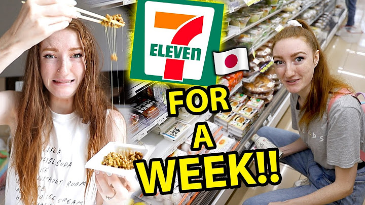 I ONLY ATE FOOD FROM 7-ELEVEN IN JAPAN FOR A WEEK!!! Convenience Store Challenge in Tokyo 2019