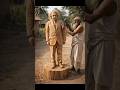 Albert Einstein Statue Made From Wood | #HandmadeWoodStatue #WoodEinstein