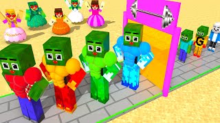 Monster School : Zombie x Squid Game WHO IS THE BEST ZOMBIE? - Minecraft Animation