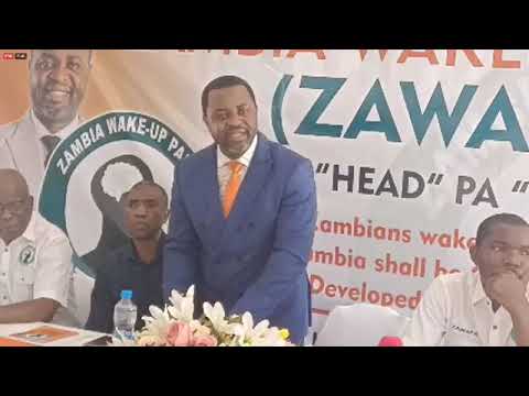 Howard Kunda has officially launched  his Political Party called Zambia wake up Party(ZAWAPA)