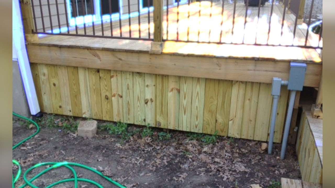 Finishing Touches; Deck Skirting - YouTube