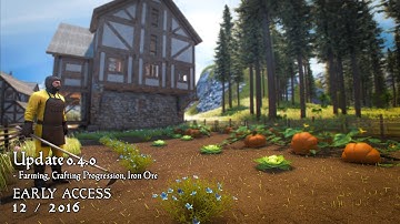 Medieval Engineers - Update 0.4.0 - Farming, Crafting Progression and Iron Ore