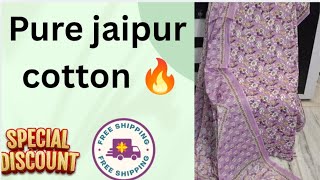 08/06/26🌹 office wear jaipur cotton collection @9915323998🔥 free shipping 🚛