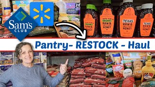 PREPPER PANTRY STOCK UP | SAM'S AND WALMART HAUL