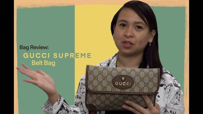 Real vs Fake Gucci Messenger GG Supreme Small Bag from Suplook 