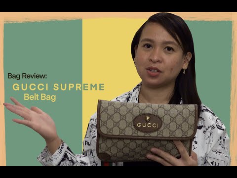 Gucci Belt Bag UNBOXING Review - GG Supreme (Try On Haul) 