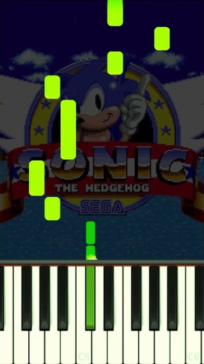 Sonic The Hedgehog | Title Screen Theme - EASY Piano Tutorial #shorts